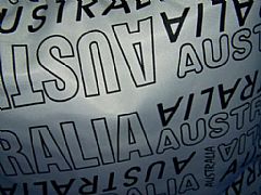 AUSTRALIA SPECIAL XL SHOULDER BAG BLACK & WHITE NEW